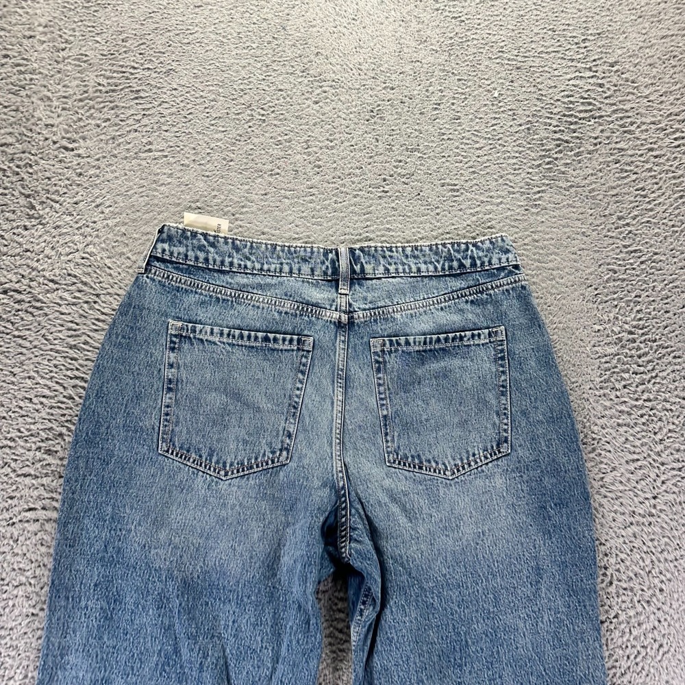 Hollister Jeans Women's 16 Blue Cotton Denim Straight Baggy Curvy Streetwear - Picture 7 of 12